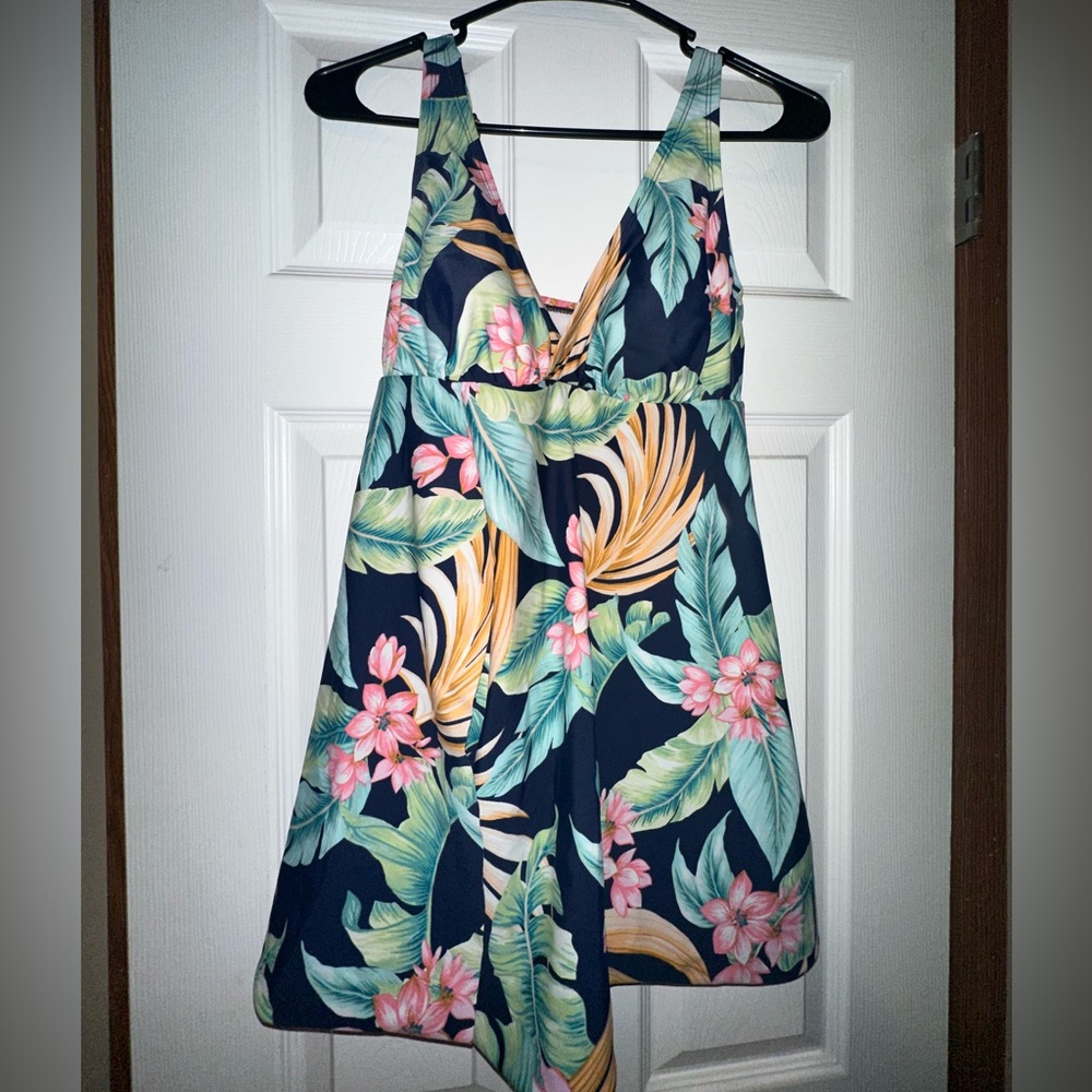 Floral swim dress